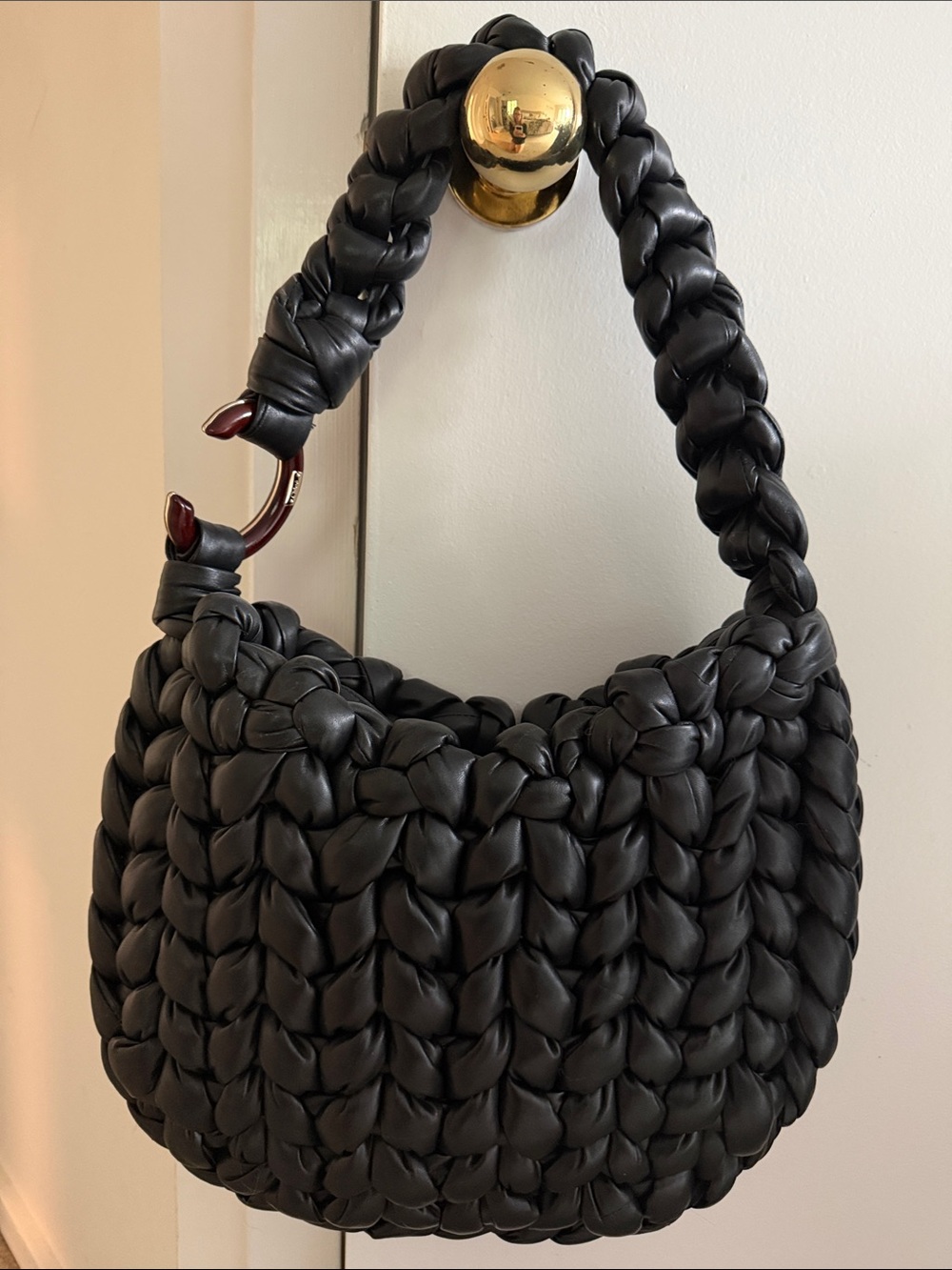 Chloe Black Braided Shoulder Hobo Bag